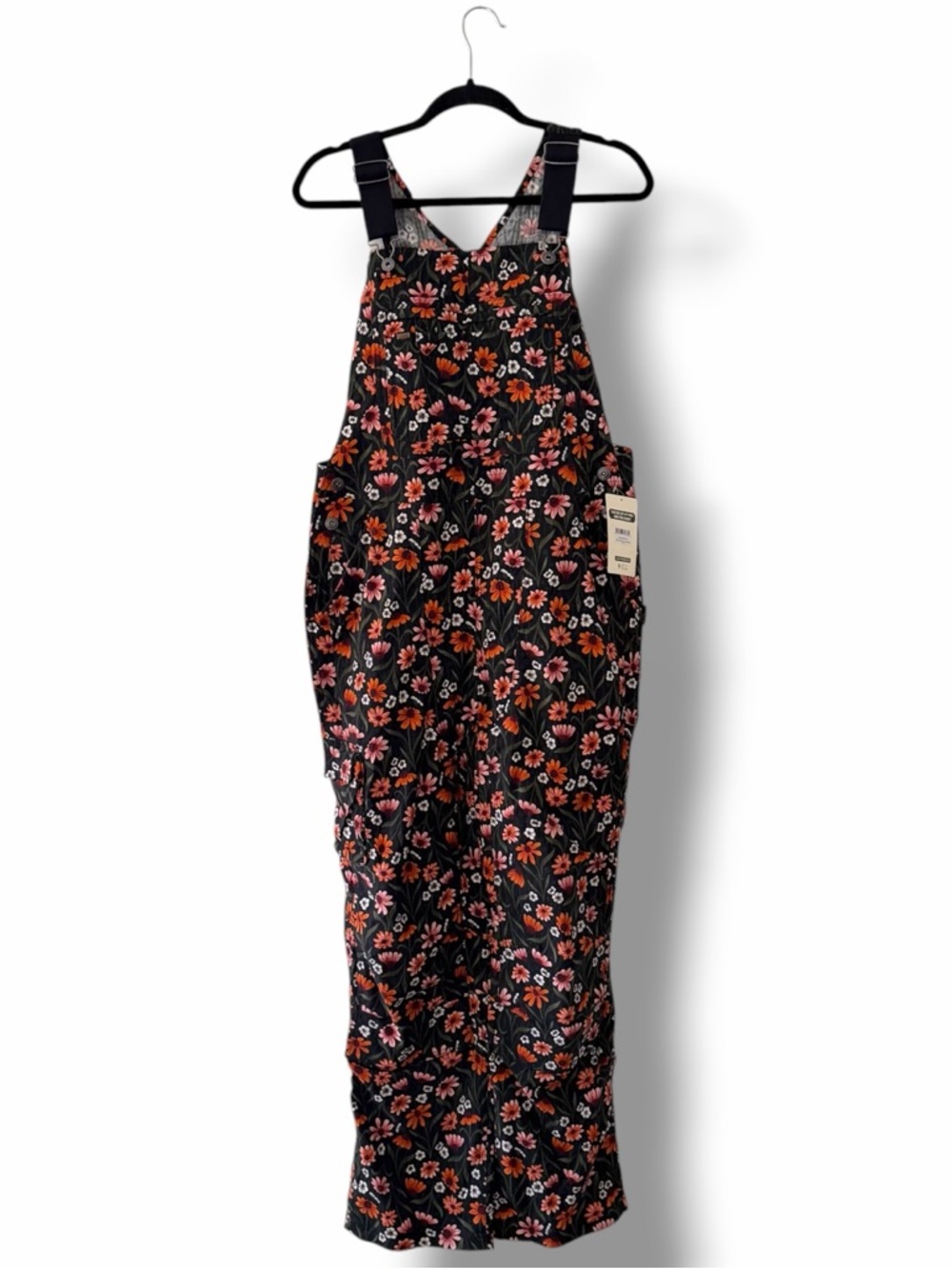 NWT Duluth Black Coneflowers Heirloom Gardening Bib Farm Overalls Ripstop Medium - Picture 2 of 16